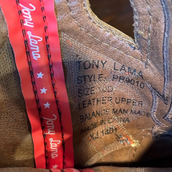 EUC Tony Lama mens cowboyy boots. Size 10D - Picture 9 of 13